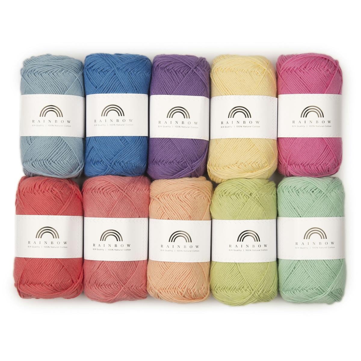hobbiiRainbow Cotton 8/4 Color Pack (1-8