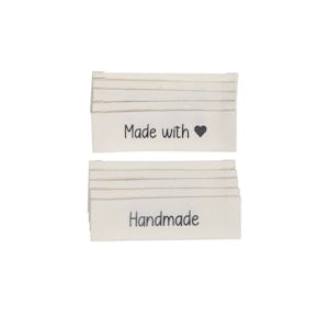 50 Etichette adesive - Mod. 2 - Handmade with love