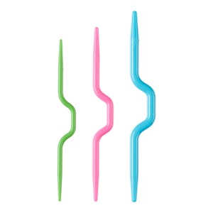 8/16Pcs Colorful Silicone Knitting Needle Holder Spring Needle